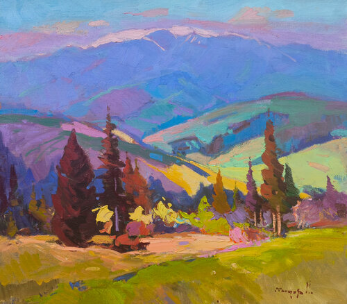 Song from the Mountain Meadow by Alexander Shandor, Painting for Sale on Select