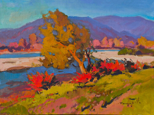 Autumn Sun by Alexander Shandor, Painting for Sale on Select