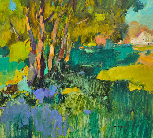 At the Boundary by Alexander Shandor, Painting for Sale on Select