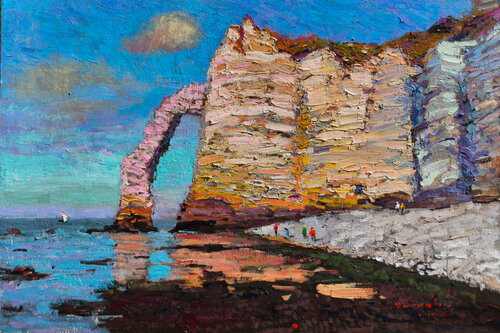 Etretat Arch by Alexander Shandor, Painting for Sale on Select