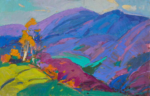 Carpathian Mountains by Alexander Shandor, Painting for Sale on Select