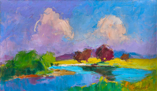 Wonderful Summer Day by Alexander Shandor, Painting for Sale on Select