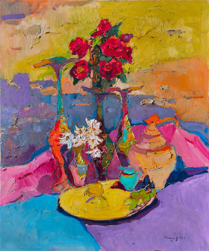 Dialogue With Pitchers von Alexander Shandor, Malerei kaufen auf Select