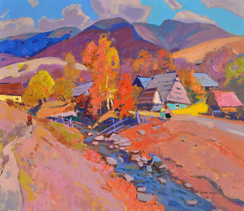 Autumnal Nehrovets by Alexander Shandor, Painting for Sale on Select