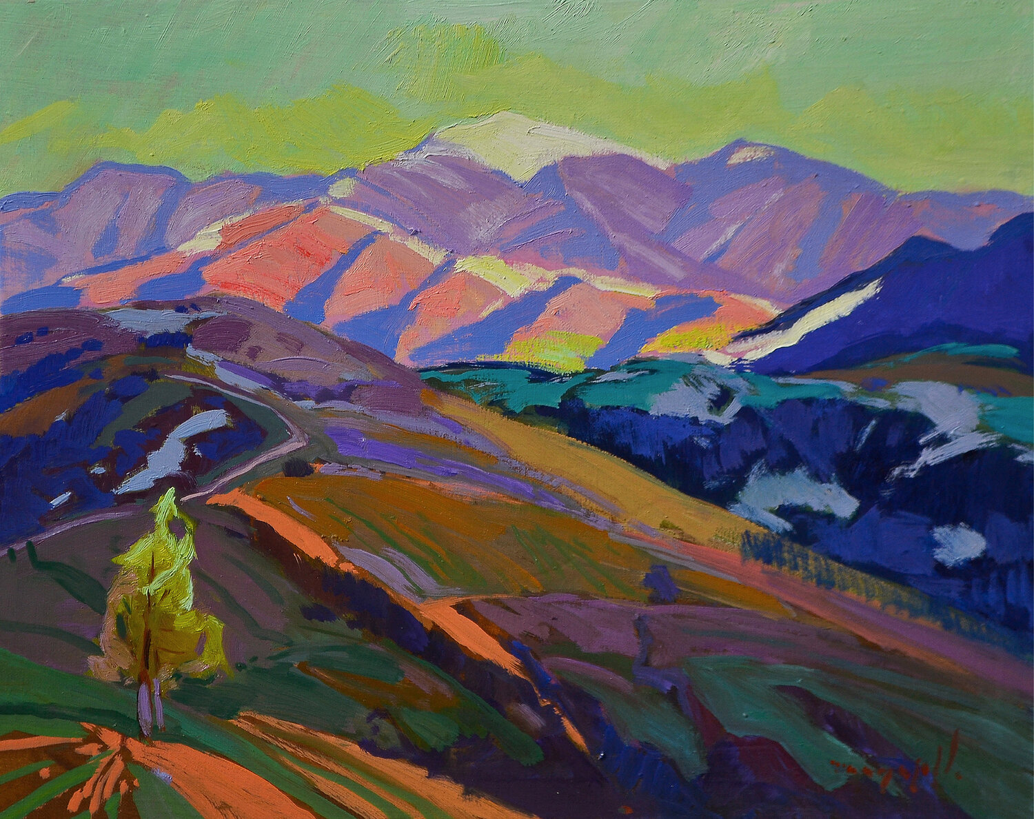 On The Pass Alexander Shandor Original painting for sale