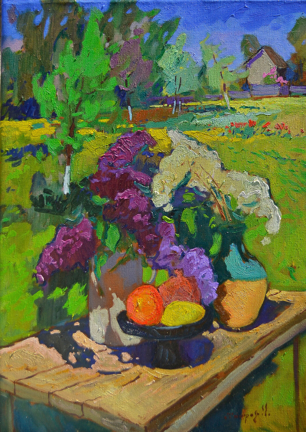 Lilac Horizon Alexander Shandor Original painting for sale