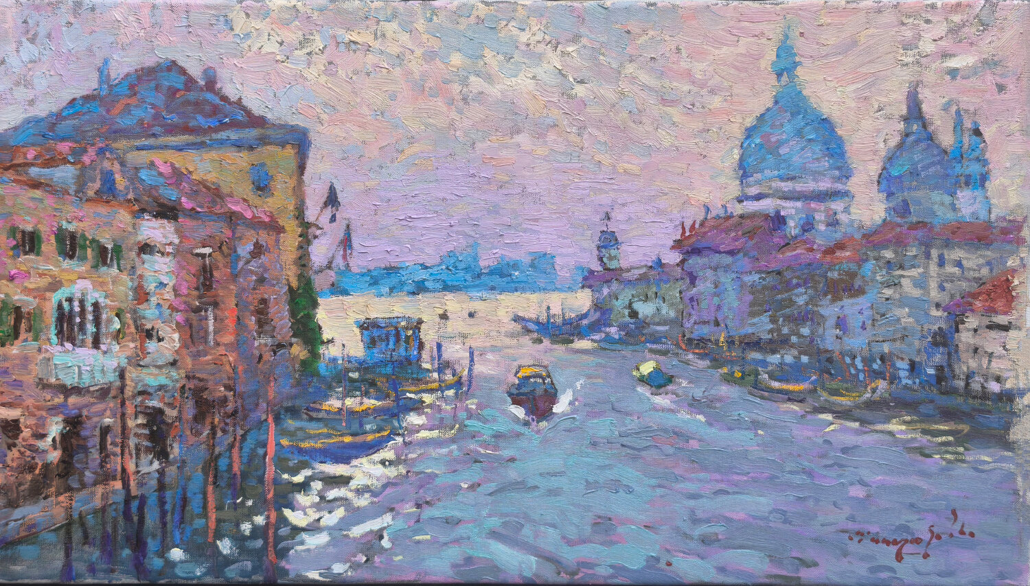 Morning Venice Alexander Shandor Original painting for sale