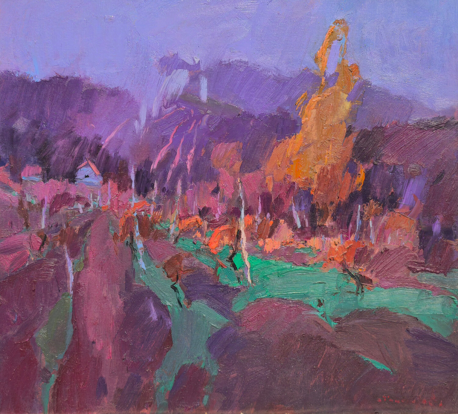 Rain Alexander Shandor Original painting for sale