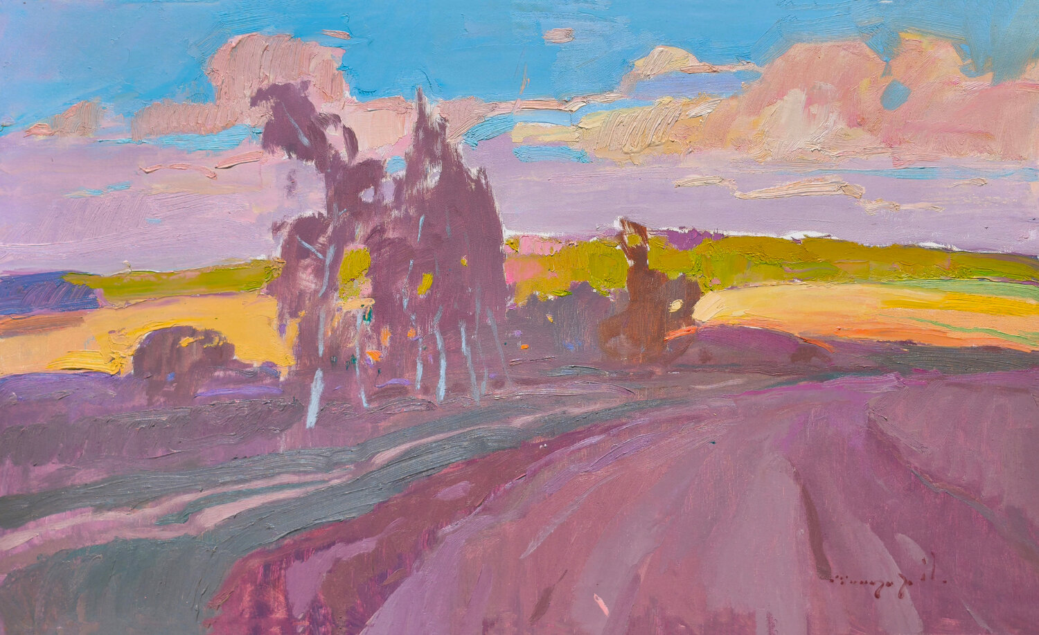 On Ukrainian Lands Alexander Shandor Original painting for sale