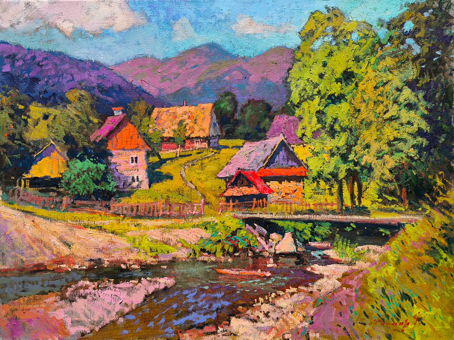 Summer Pylypets Alexander Shandor Original painting for sale
