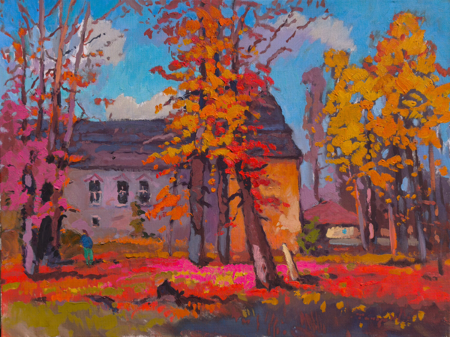 Autumn Park Alexander Shandor Original painting for sale