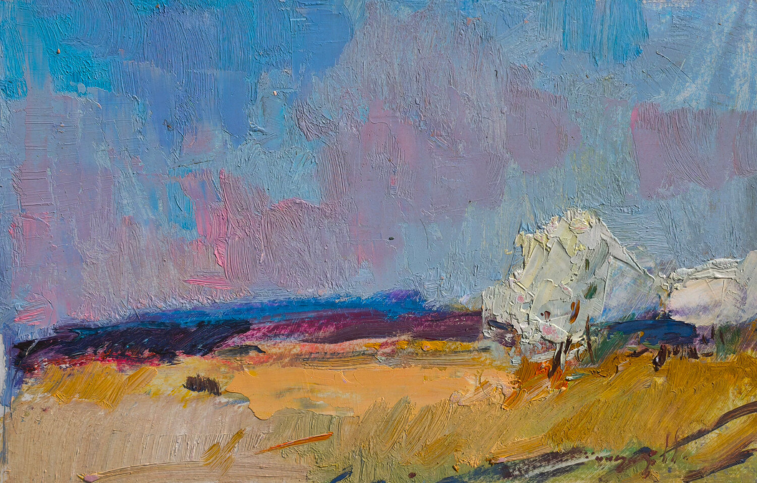 Outskirts Alexander Shandor Original painting for sale