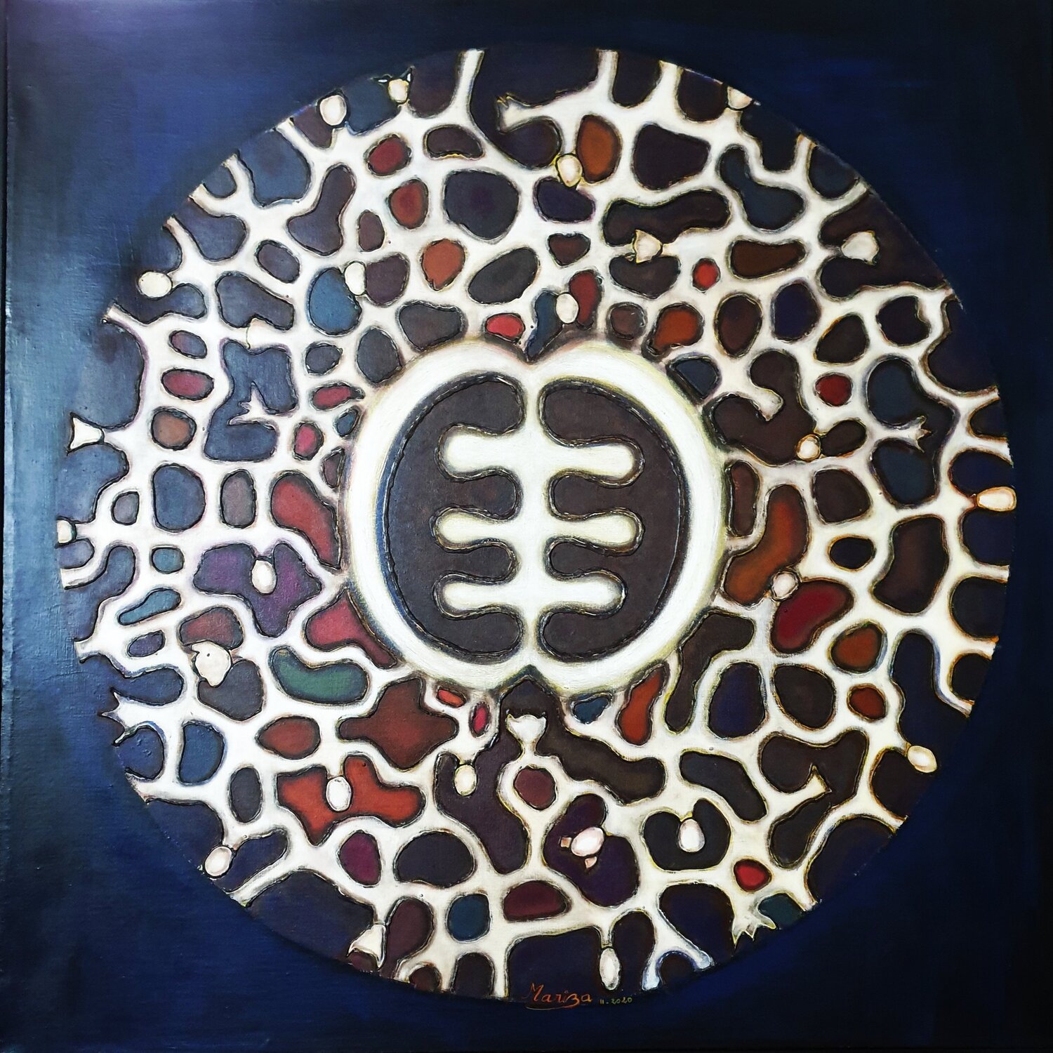 Tous liés Marie Dione Original painting for sale