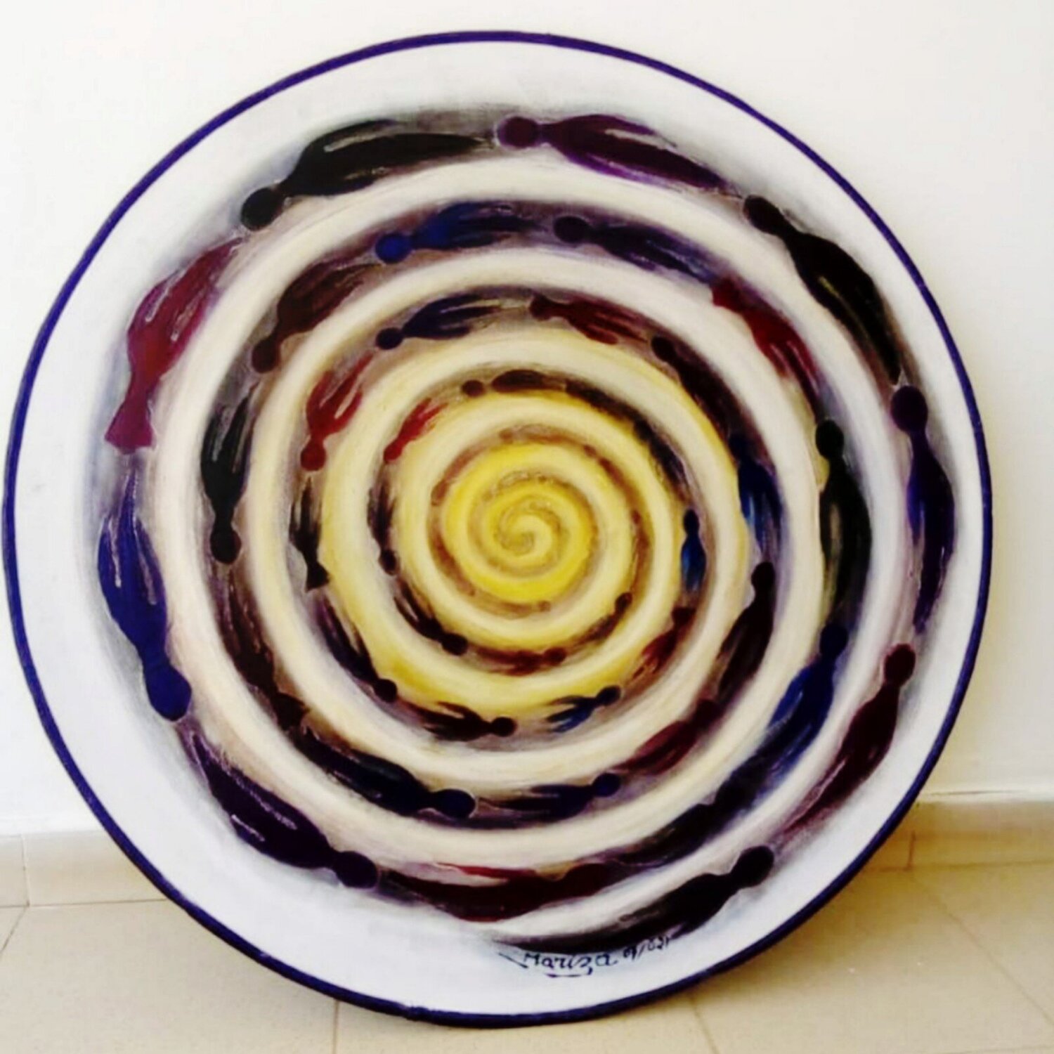 La vie en spirale Marie Dione Original painting for sale