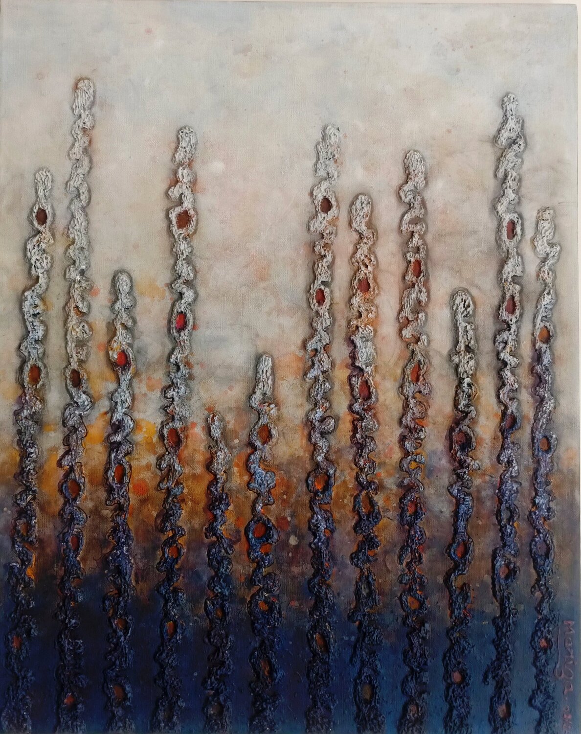"Lignes de vies" #2 Marie Dione Original painting for sale