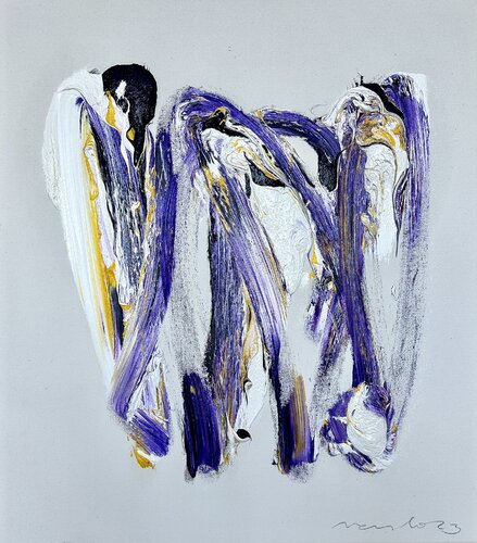 purple/yellow/white l, 2023 by Ralph Slowik, Painting for Sale on Select