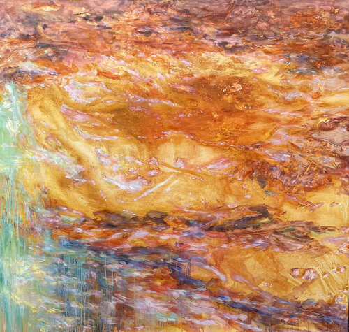 Dreamy Earth by Daphne Verheijke, Painting for Sale on Select