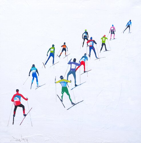 SK Lin40 C (framed) by Carlos Martin, Painting for Sale on Select