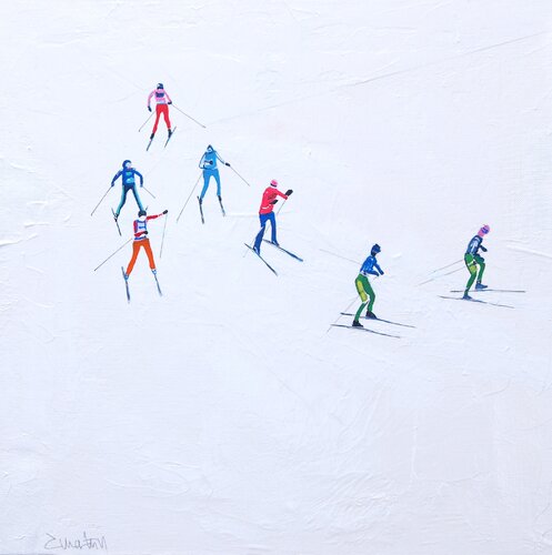 SK Lin40 C2 (framed) by Carlos Martin, Painting for Sale on Select
