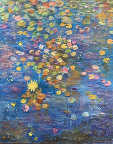 A scattering of colors by Lusie Schellenberg, Painting for Sale on Select