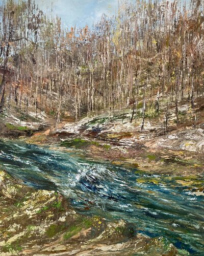 Spring in the forest by Lusie Schellenberg, Painting for Sale on Select