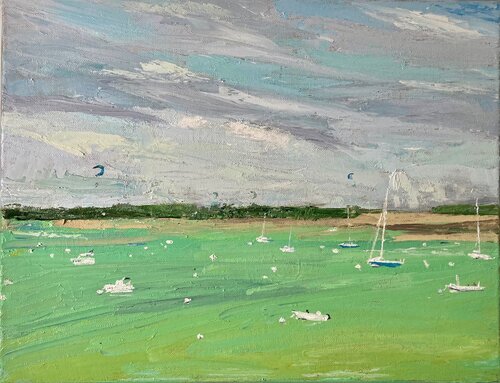 Le bassin d’Arcachon by Lusie Schellenberg, Painting for Sale on Select