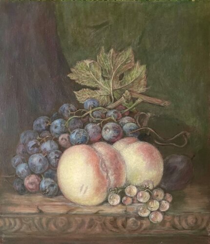 Peaches by Lusie Schellenberg, Painting for Sale on Select