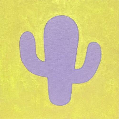 "Kaktus Nr.8 (Solar Echo) by Lusie Schellenberg, Painting for Sale on Select