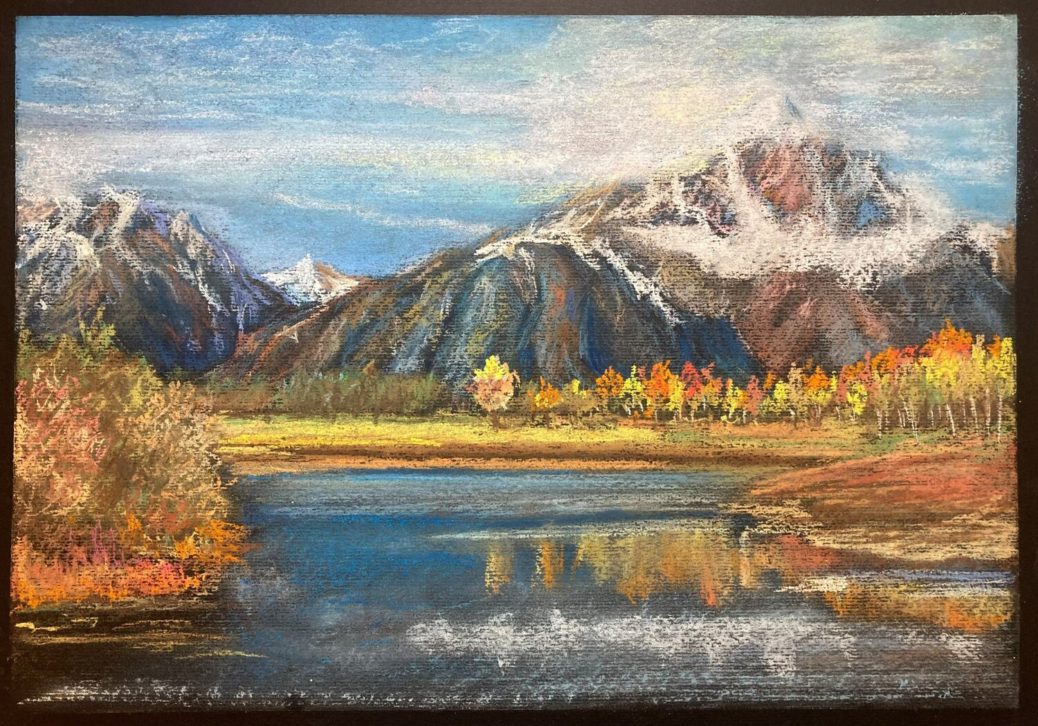 AUTUMN TIME Lusie Schellenberg Drawing for sale