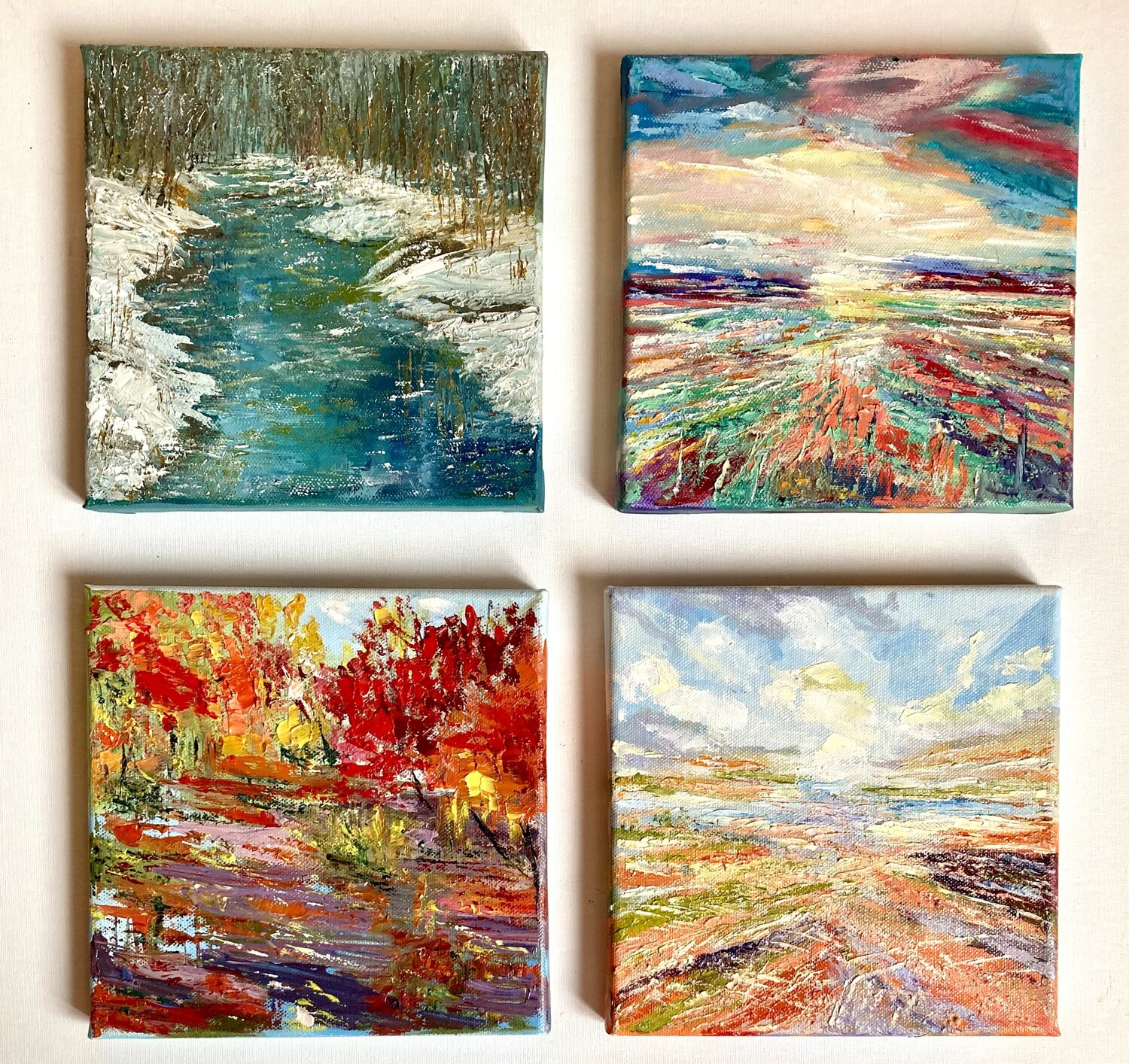 Seasons Lusie Schellenberg Original painting for sale