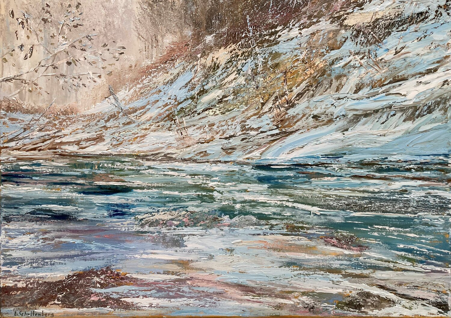 Winter is coming Lusie Schellenberg Original painting for sale