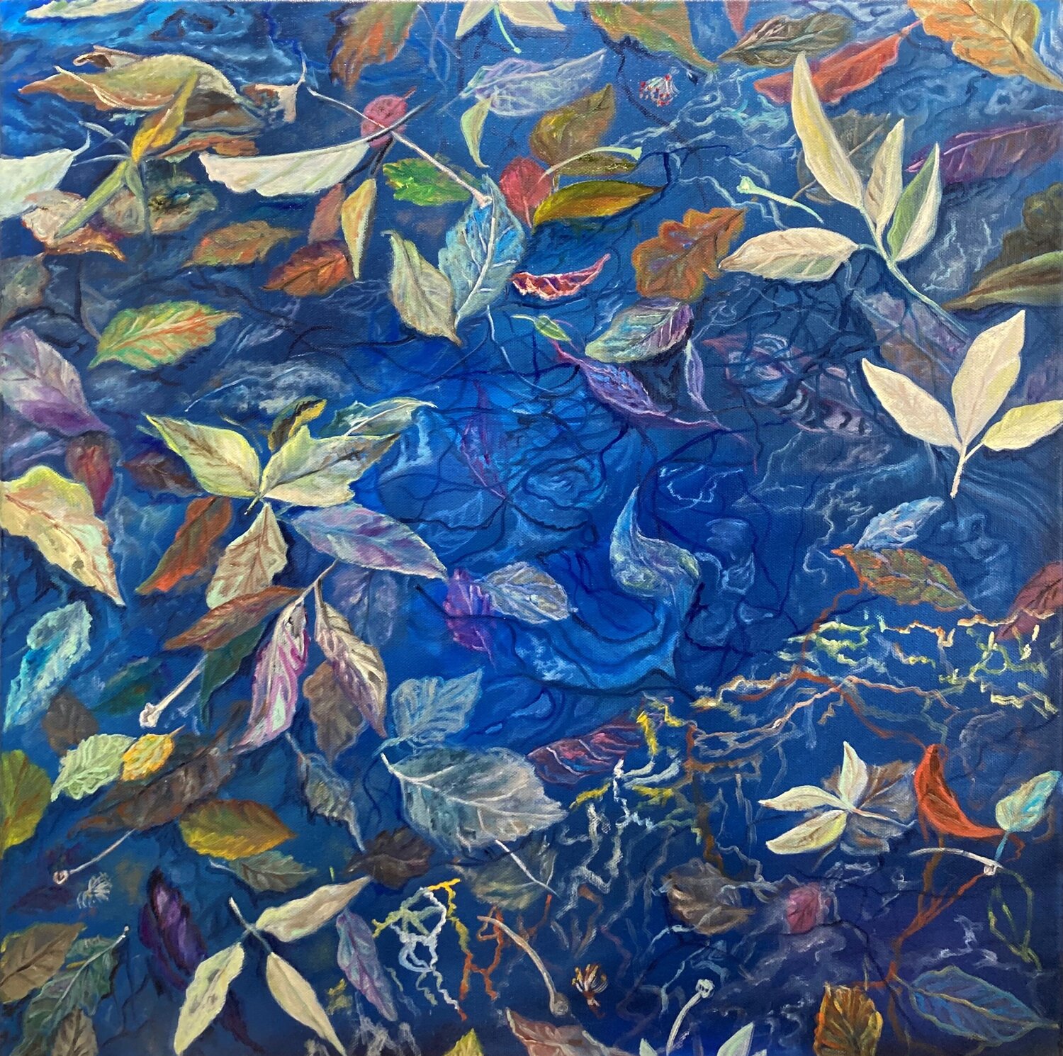 Аutumn waltz Lusie Schellenberg Original painting for sale