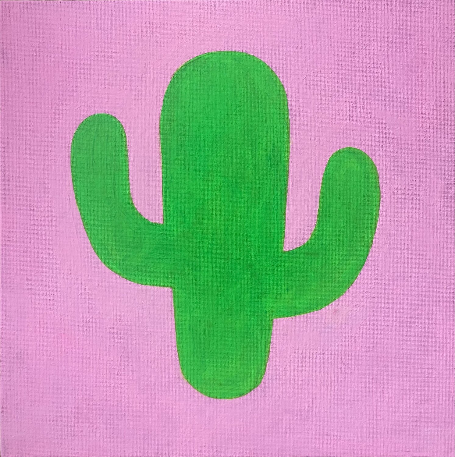 Cactus Pop Grid – Modul Nr.2 Lusie Schellenberg Original painting for sale
