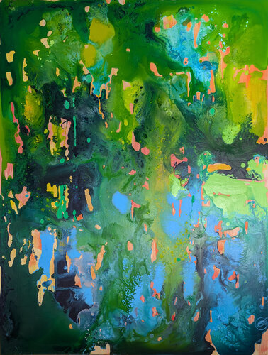 Les reflets du Château du pin by Marie-Pierre Autonne, Painting for Sale on Select