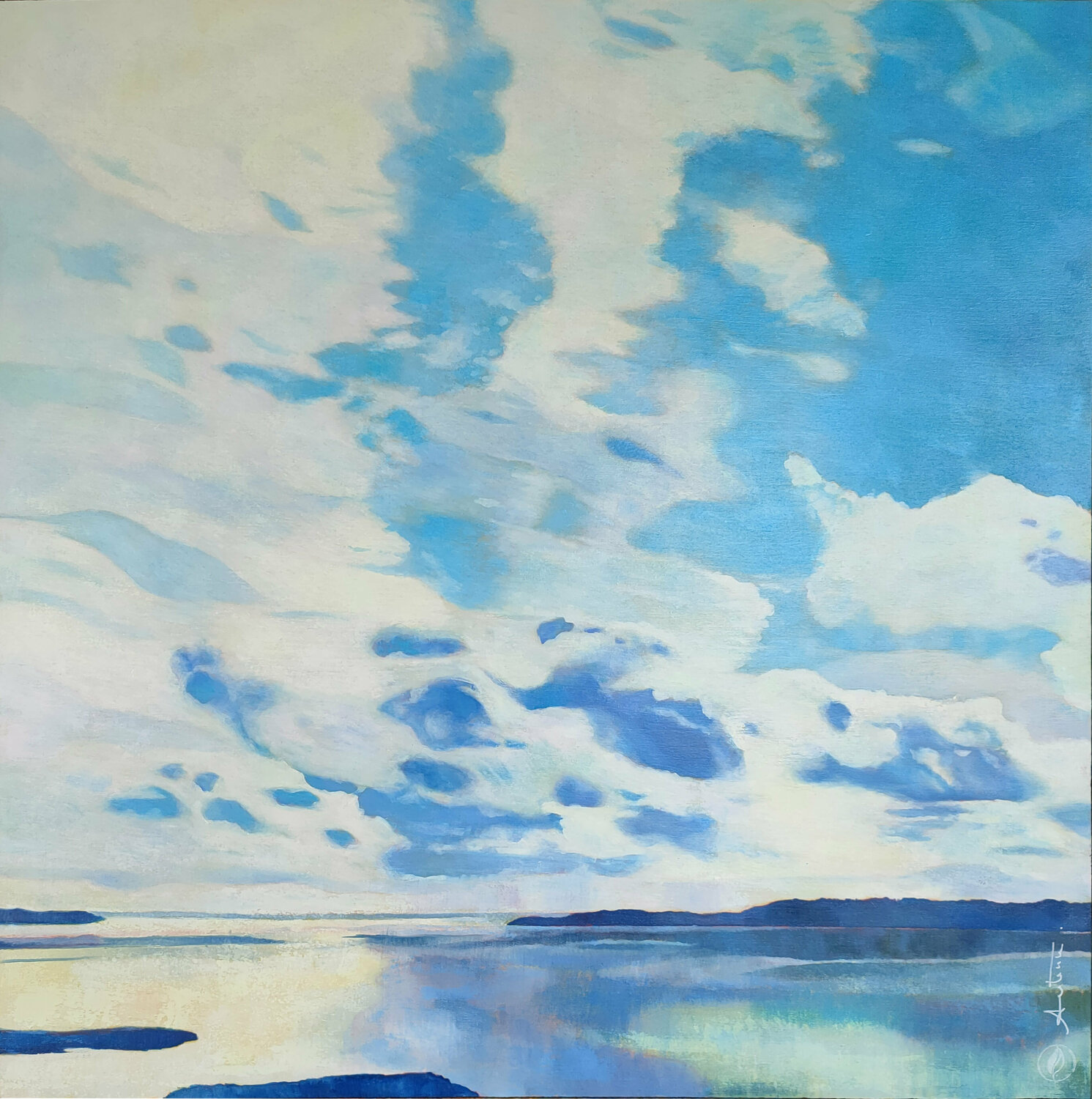 Week-end à Liéville 2 Marie-Pierre Autonne Original painting for sale