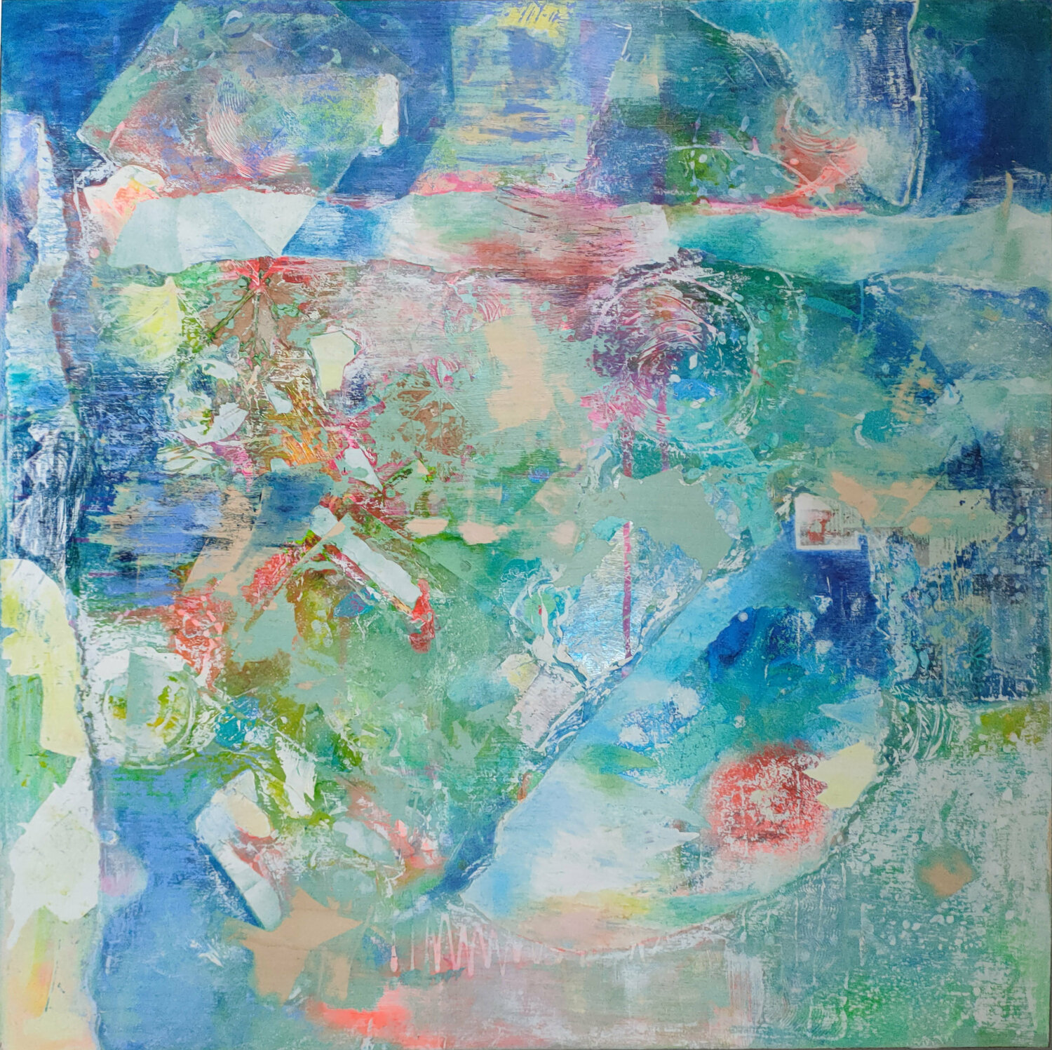Le bleu du printemps Marie-Pierre Autonne Original painting for sale