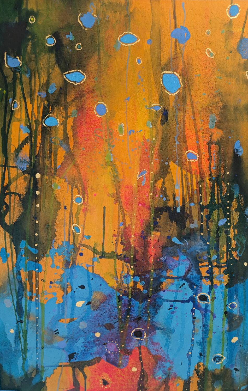 La promenade de Némo Marie-Pierre Autonne Original painting for sale