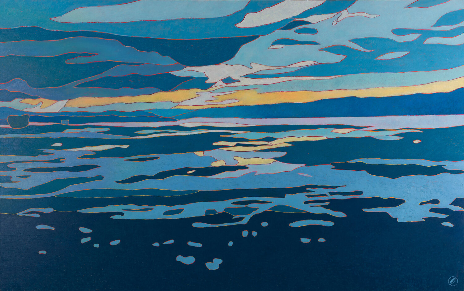 Nuées de bleus Marie-Pierre Autonne Original painting for sale
