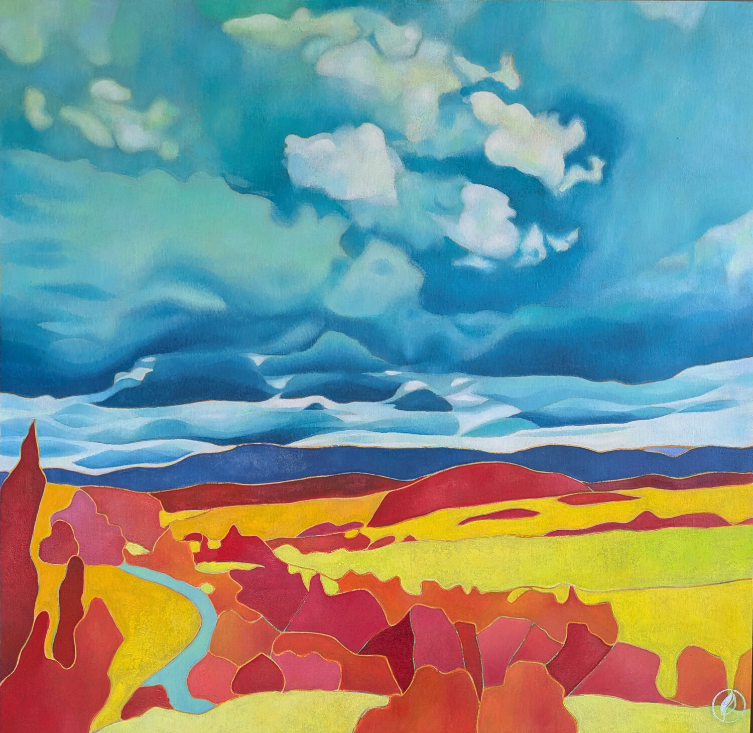 Soleil d'orage Marie-Pierre Autonne Original painting for sale