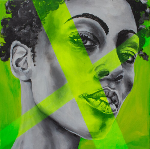 GREENER ON THE OTHER SIDE by Karin Doering, Painting for Sale on Select