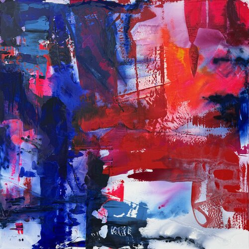 GESCHWISTER AUS DUNKEL UND LICHT I – DUNKEL by Karin Doering, Painting for Sale on Select