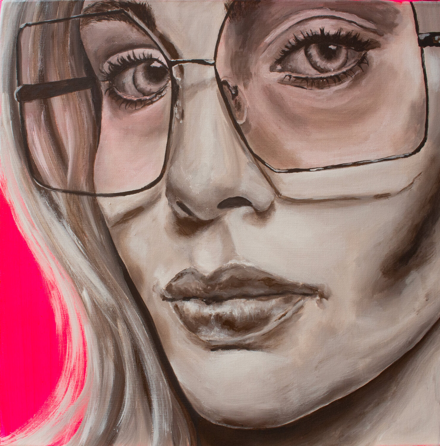 LISA (trägt Pink) Karin Doering Original painting for sale