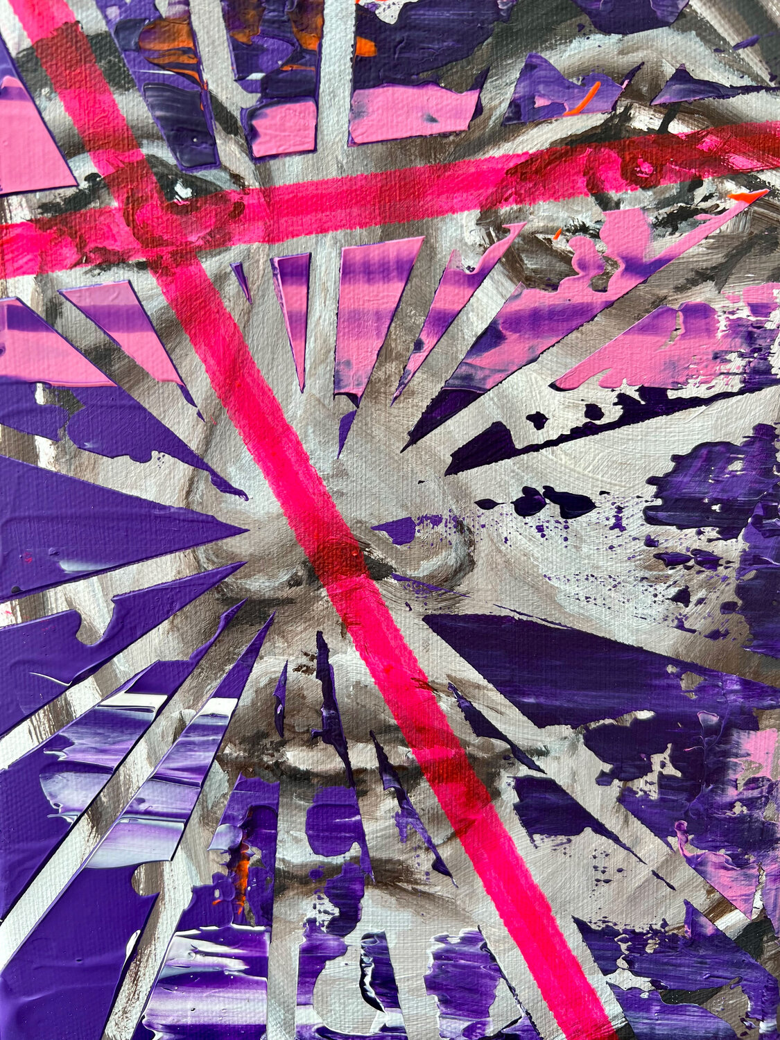TINY FACE I Karin Doering Original painting for sale