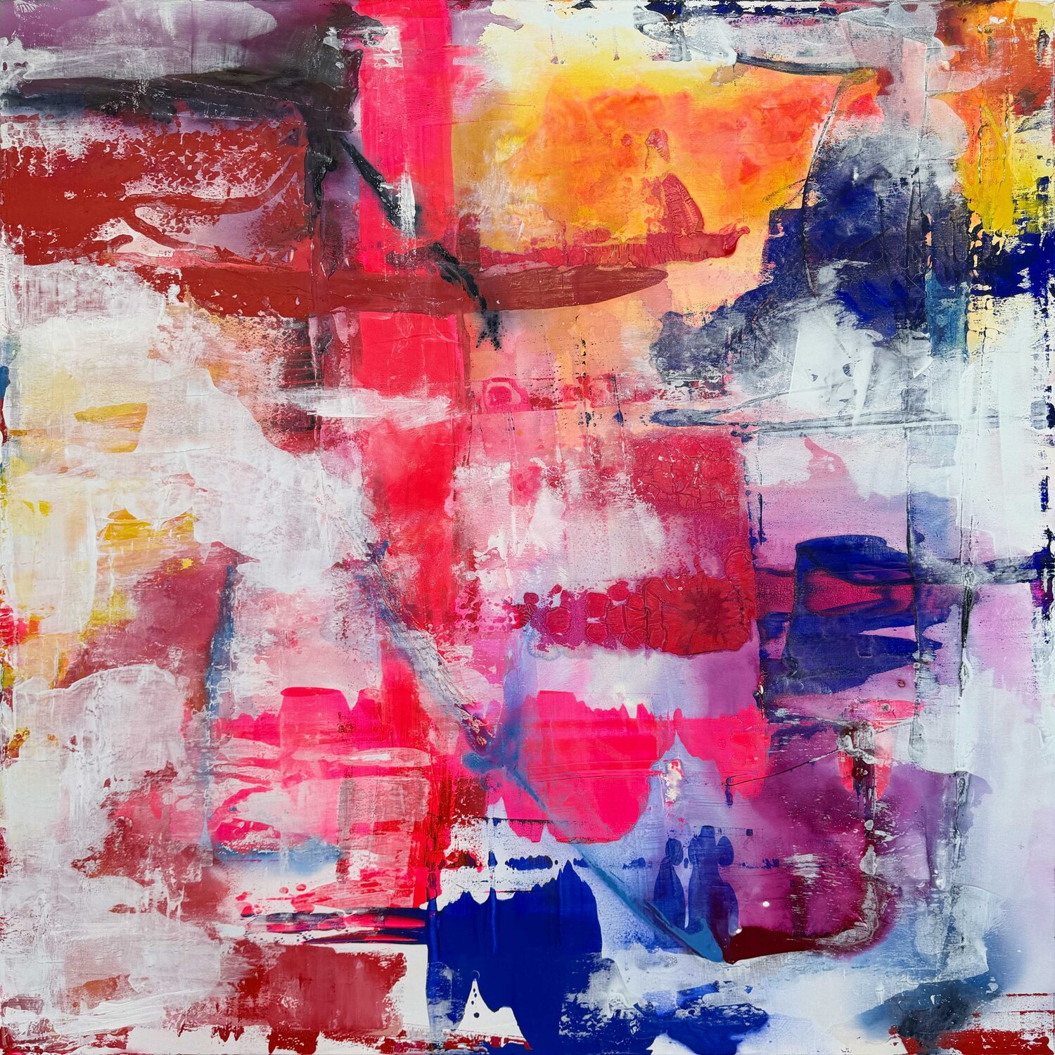 GESCHWISTER AUS DUNKEL UND LICHT II – LICHT Karin Doering Original painting for sale