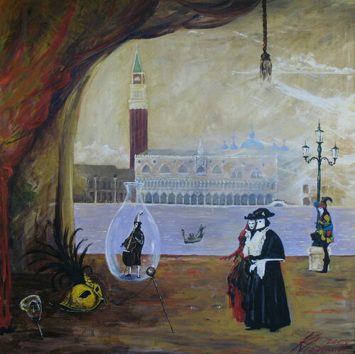 Carnevale Veneziano, Part I by Vladimir Kolosov, Painting for Sale on Select