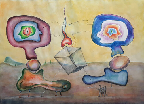 Distillation of the Black Box by Vladimir Kolosov, Painting for Sale on Select