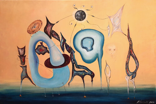 The anatomy of a feeling of the perseverant anticipation by Vladimir Kolosov, Painting for Sale on Select