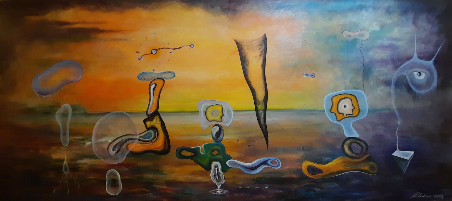 Inside the metaphysical nature of sense of falesia Vladimir Kolosov Original painting for sale