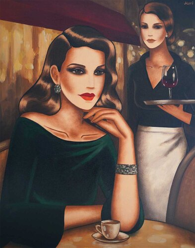 Emerald Evening by Ekaterina Moré, Painting for Sale on Select