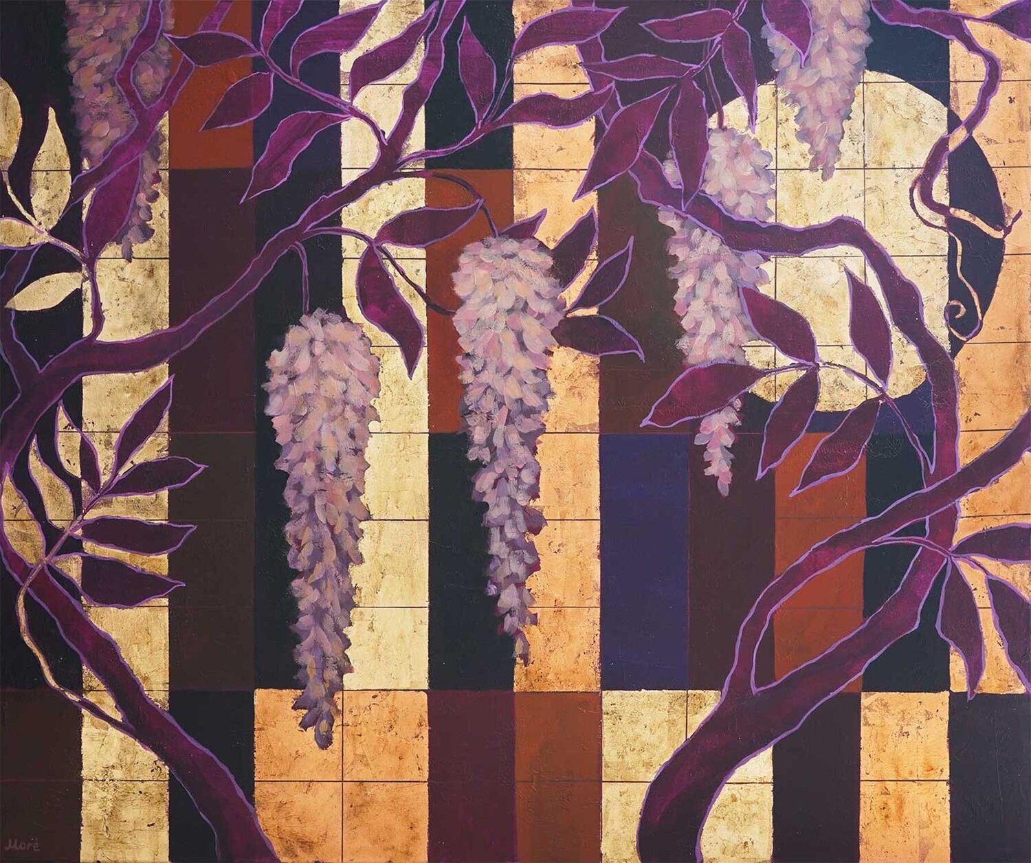 Wisteria Dreams Ekaterina Moré Original painting for sale